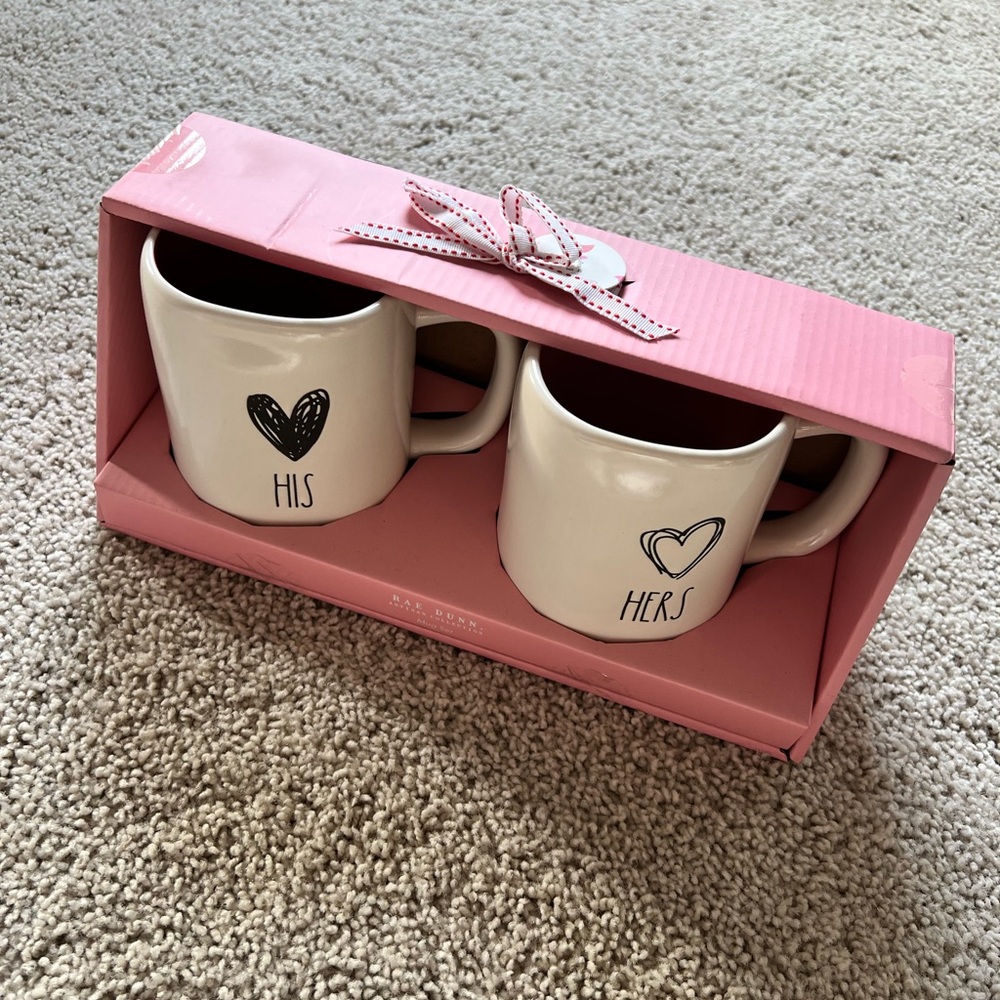 Rae Dunn His & Hers Mug Set